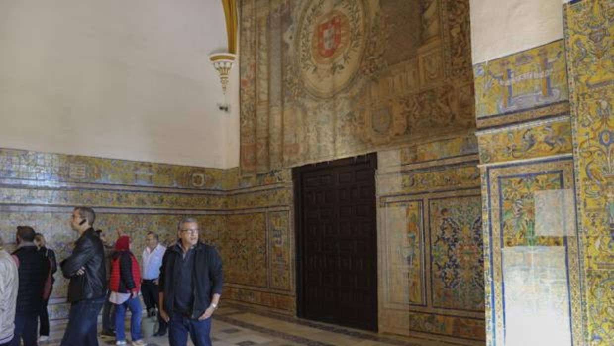 Entrada a la Sala Cantarera, que forma parte del Palacio Gótico del Real Alcázar