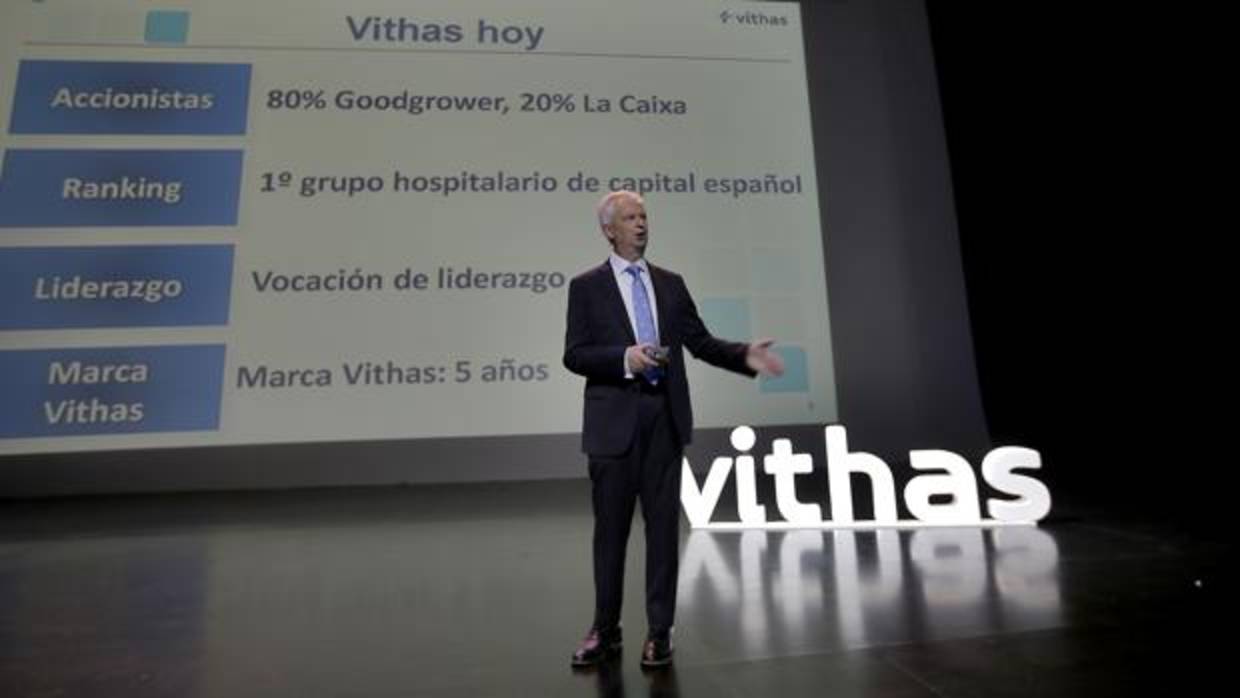 José Luis Pardo, consejero director general, en el acto de presentación de Vithas en Sevilla