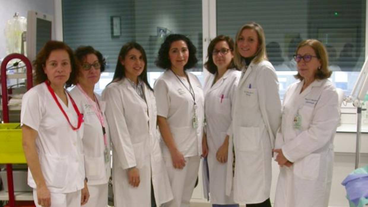 Profesionales de la unidad de Histeroscopia del Hospital Universitario de Valme de Sevilla