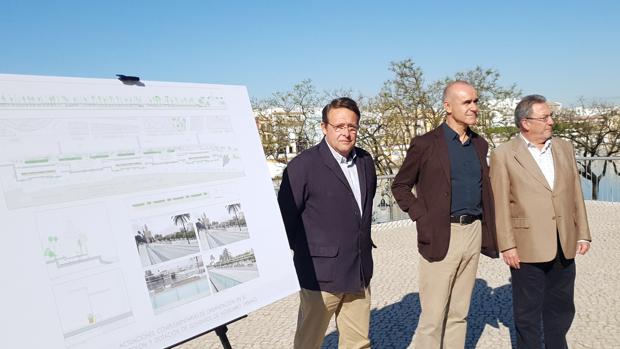 Las aceras y jardines del paseo de Colón estarán seis meses de obras