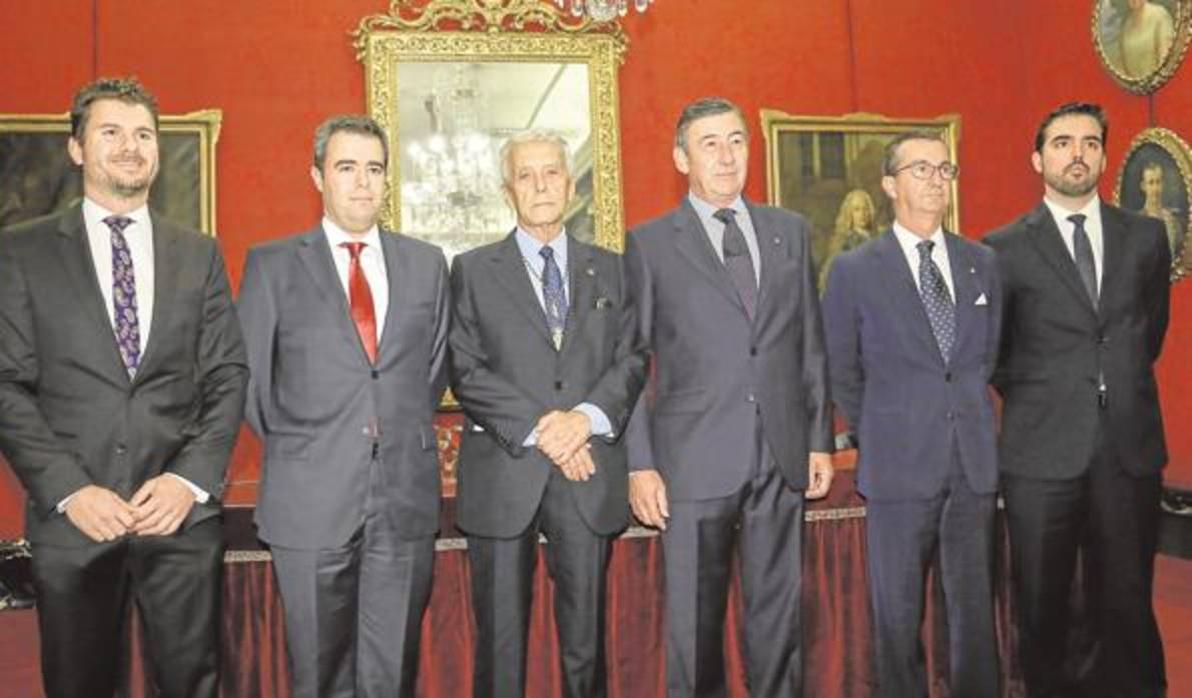 Daniel Gutiérrez, Miguel A. Cortés, José Luis de Justo, Santiago de León, Marcelo Maestre y José J. Plata