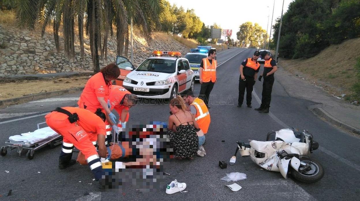 Conductor herido tras el suceso