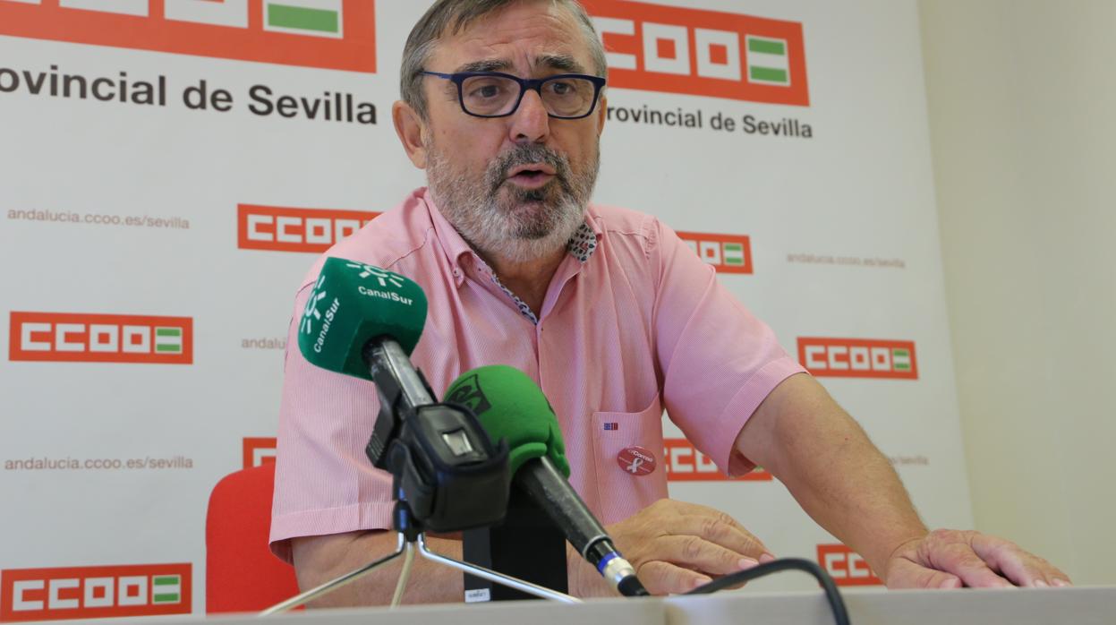 Alfonso Vidán, secretario general de CC.OO en Sevilla