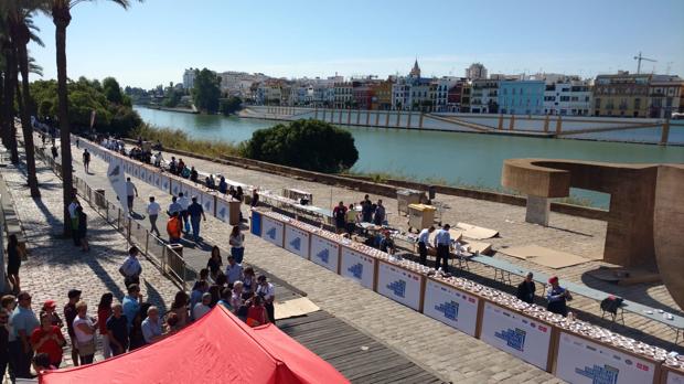 La barra de bar más grande del mundo está en Sevilla y mide medio kilómetro