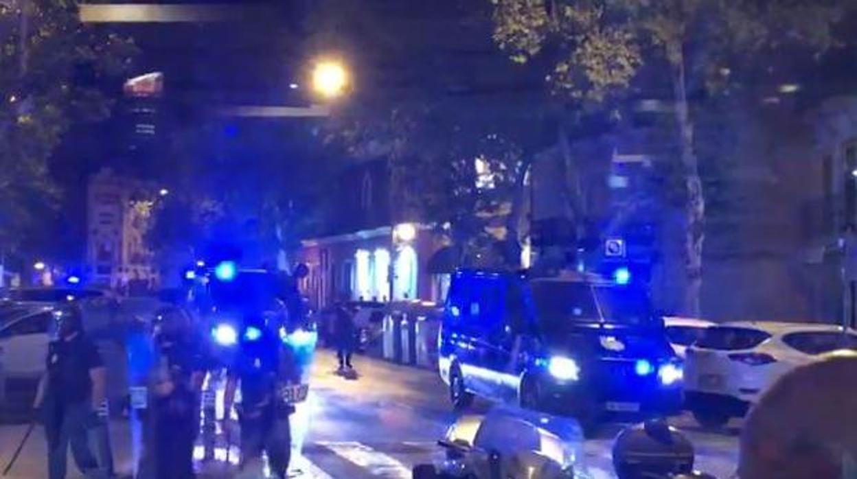 La Policía cargó contra los aficionados que provocaron disturbios el domingo