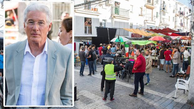 El ingenio y la ilusión de los sevillanos hace a Richard Gere tendencia en Twitter por su rodaje en el Aljarafe