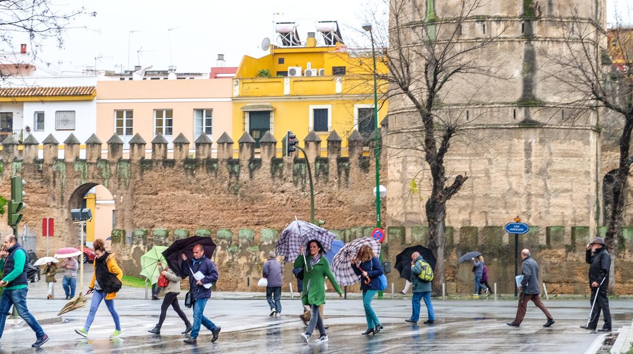 Se espera que el fin de semana también esté pasado por agua en Sevilla