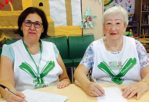 Voluntarias de la Unidad de Donación de Tiempo del hospital Macarena