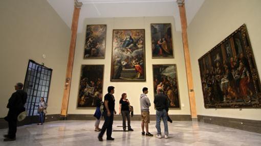 Ambiente en el Museo de Bellas Artes de Sevilla.