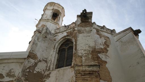 La capilla del hospital de San Lázaro, completamente en ruinas