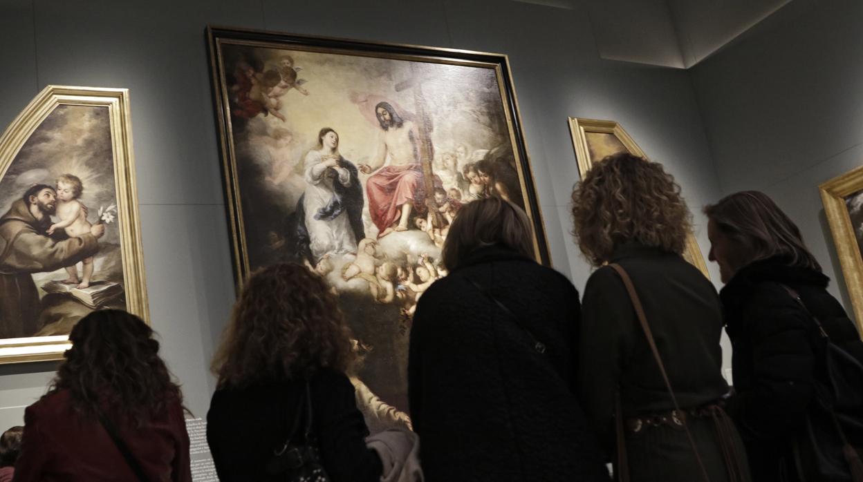 Exposición «Murillo. IV Centenario», que fue inaugurada en el museo de Bellas Artes el pasado mes de noviembre