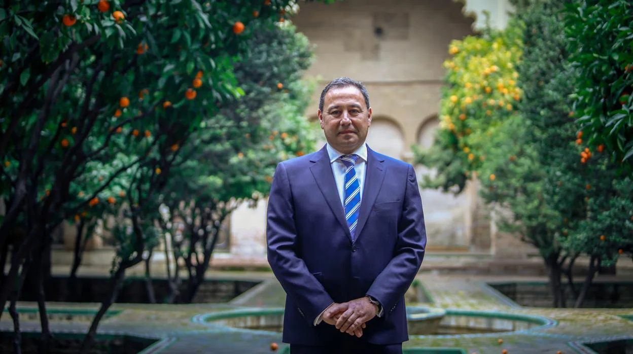 Ricardo Sánchez, en el patio de la Delegación del Gobierno de la Junta