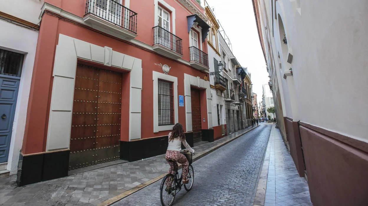 Calle San José, en el centro de Sevilla, zona en la que hay oferta de vivienda turística
