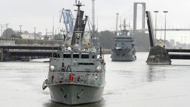 Una flotilla de la OTAN, atracada hasta el domingo en el Puerto