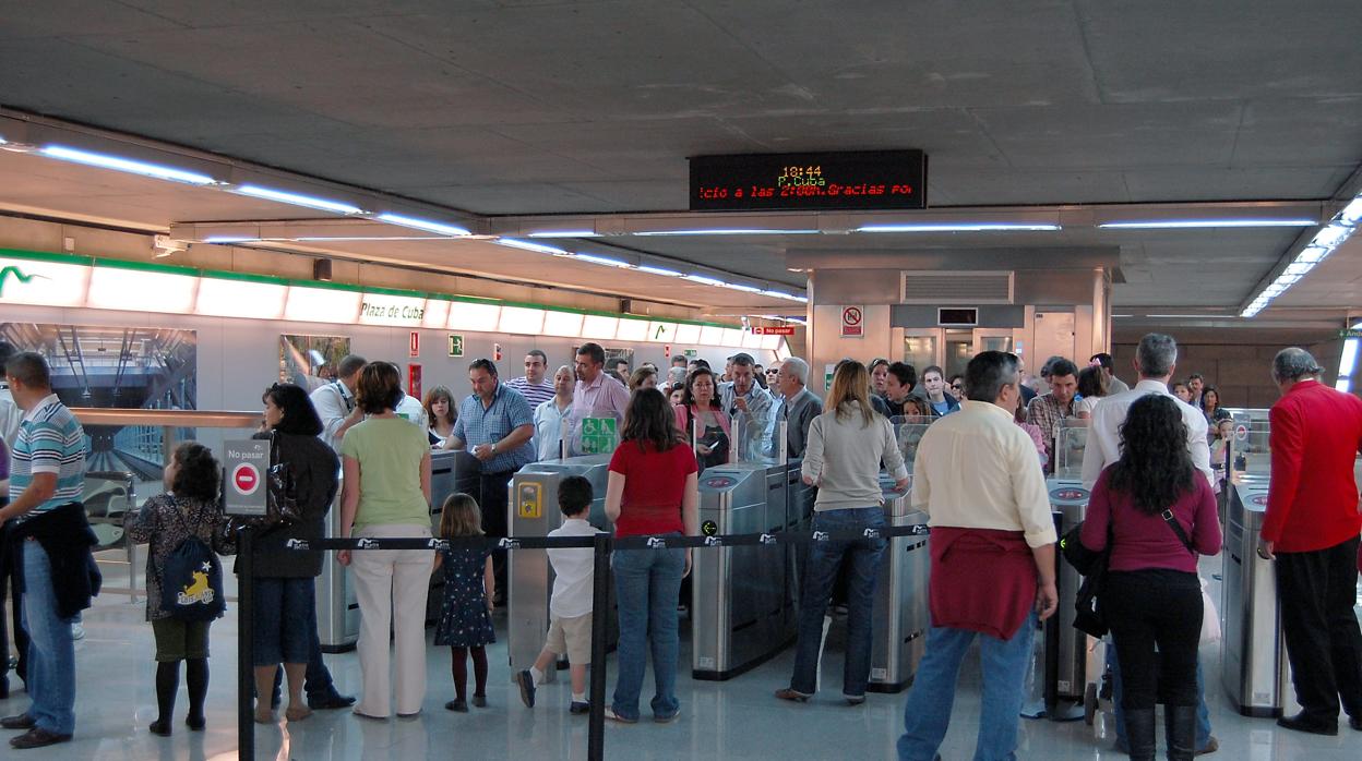 Una parada de metro