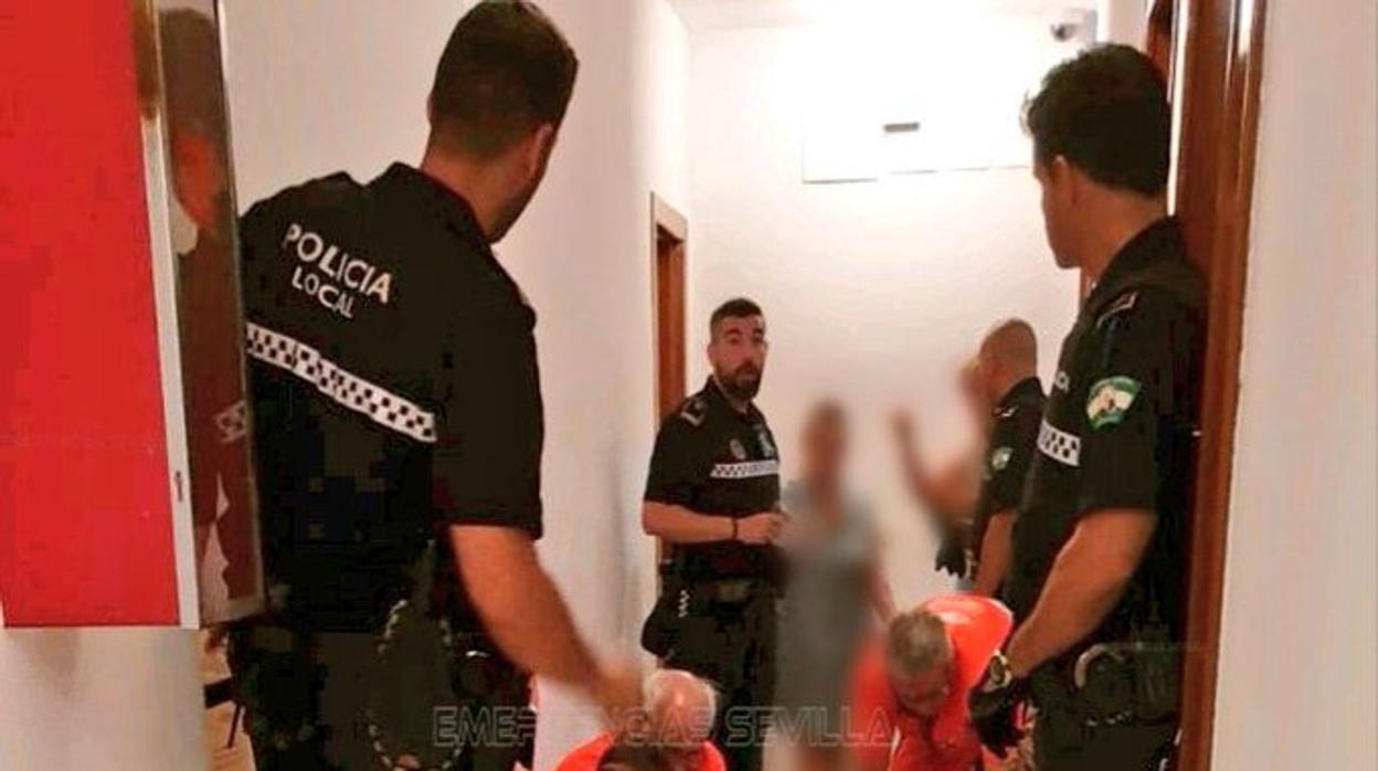 Imagen de a detención difundida por Emergencias