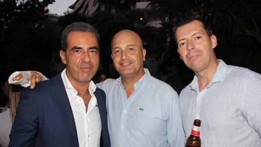 Nacho Delgado, Isidoro Gómez y Manuel Cumplido