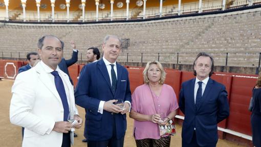 Marqués de Villafranca, Luis Rufino, Cristina González Palomino y Fernando Murube