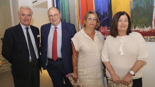 Francisco Berjano, Conrado Gallardo, Carmen García Calderón y Pastora Valero