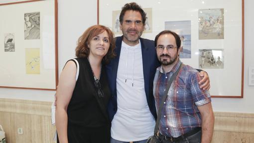 Marta Velasco, Gonzalo Crespo y Gonzalo Bendala