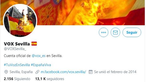 Hackean la cuenta de Vox Sevilla con amenazas de muerte a Abascal