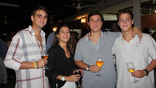 Álvaro Pizarro, Carmen Lacañina, Álvaro Rubiño e Ignacio Arenado