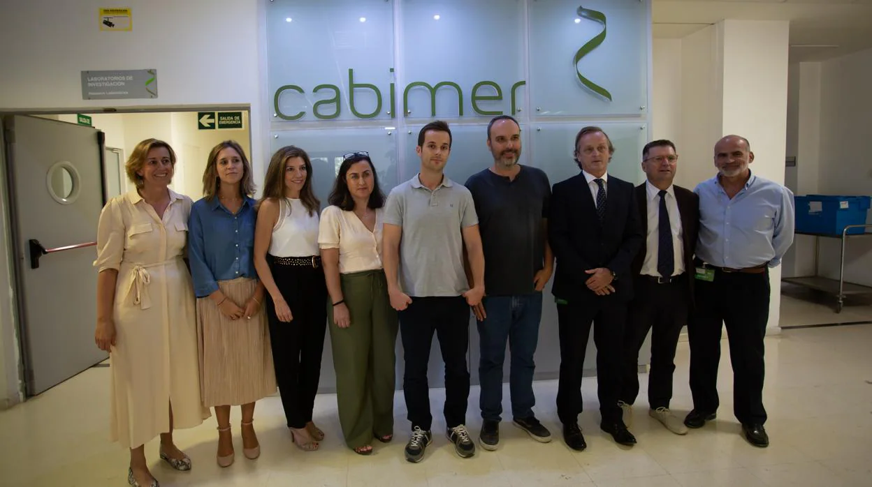 Responsables de Cabimer, El Corte Inglés y la Asociación Española de Lucha contra el Cáncer