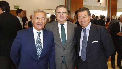 Jorge Segura, Antonio Martín García y José Pérez Benítez