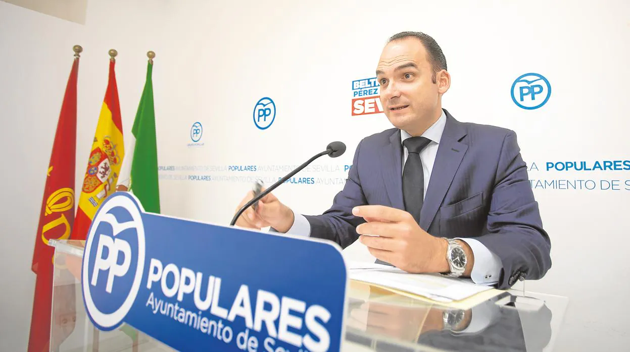 El portavoz adjunto del Grupo Popular en el Ayuntamiento de Sevilla, Rafael Belmonte