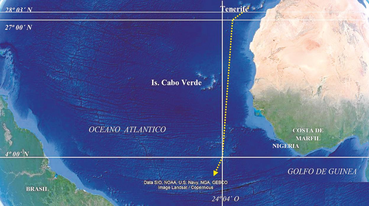 Primera vuelta al mundo: navegando por el Océano Atlántico Norte