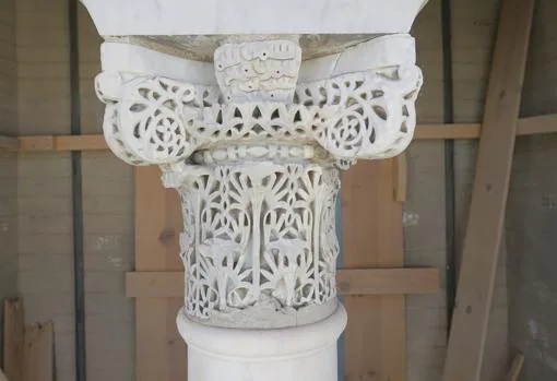 Así ha quedado uno de los capiteles de la Giralda tras la restauración