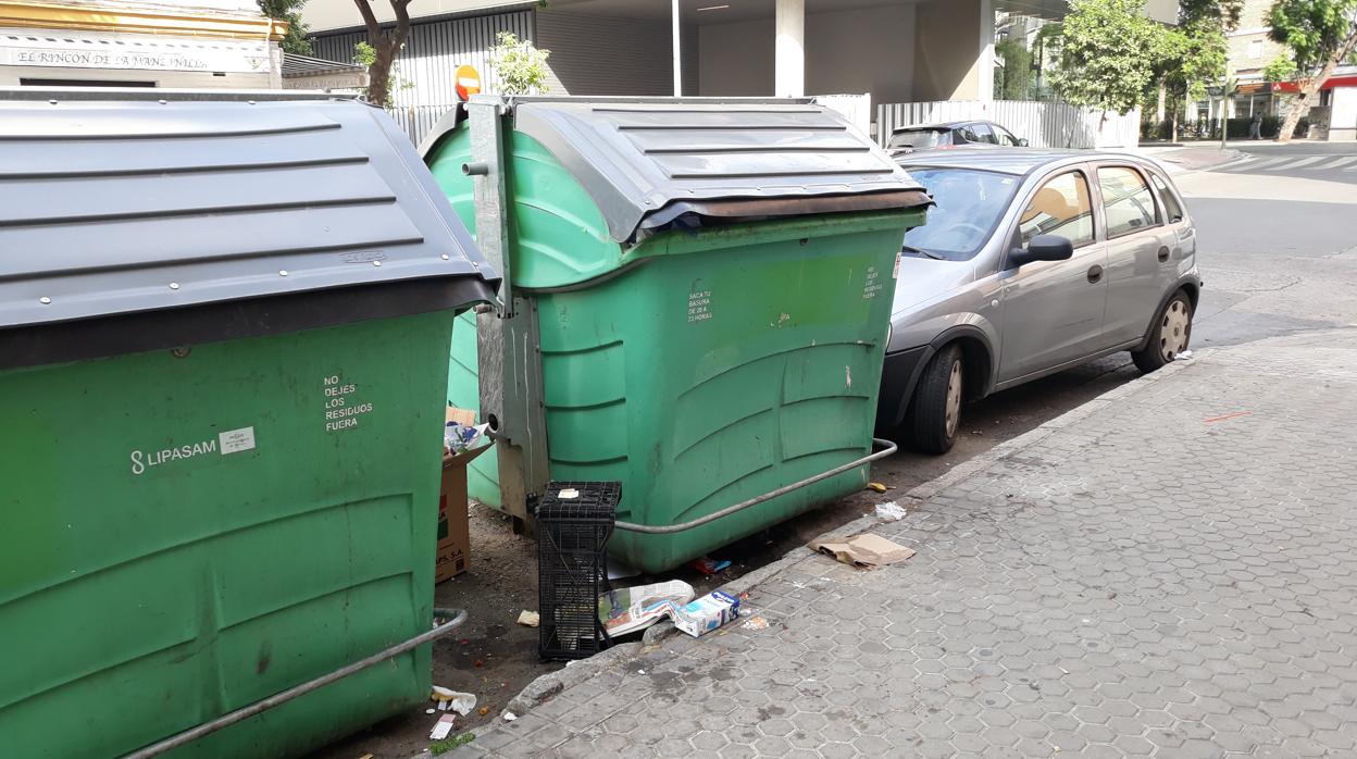 Estado de una de las calles del barrio próxima a Ramón y Cajal