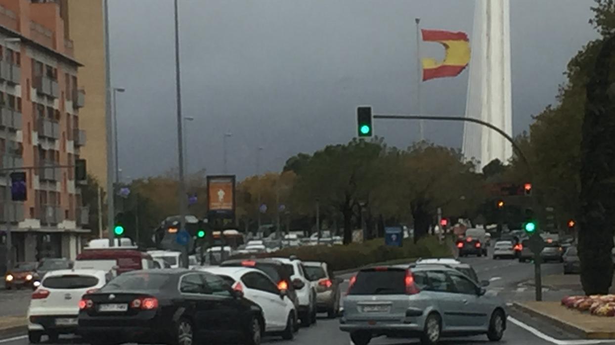 Imagen que presentaba el viernes 22 de noviembre en la glorieta Olímpica