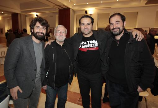 Carlos Violadé, Justo Ruiz, Alfonso Sánchez y Gregor Acuña-Pohl