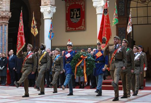 Acto en honor a la Inmaculada en el Cuartel General de la Fuerza Terrestre de Sevilla