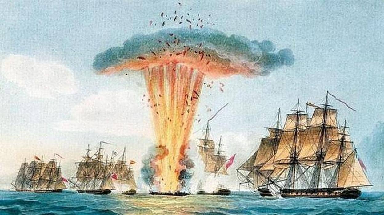Batalla del Cabo de Santa María (1804), donde la «Mercedes» estalló
