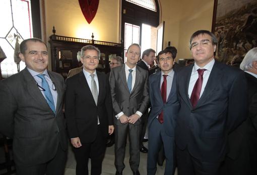 Manuel Fernández Leal, Antonio Gómez-Guillamón, José Ignacio García, Juan Román y José Andrés López de Fez