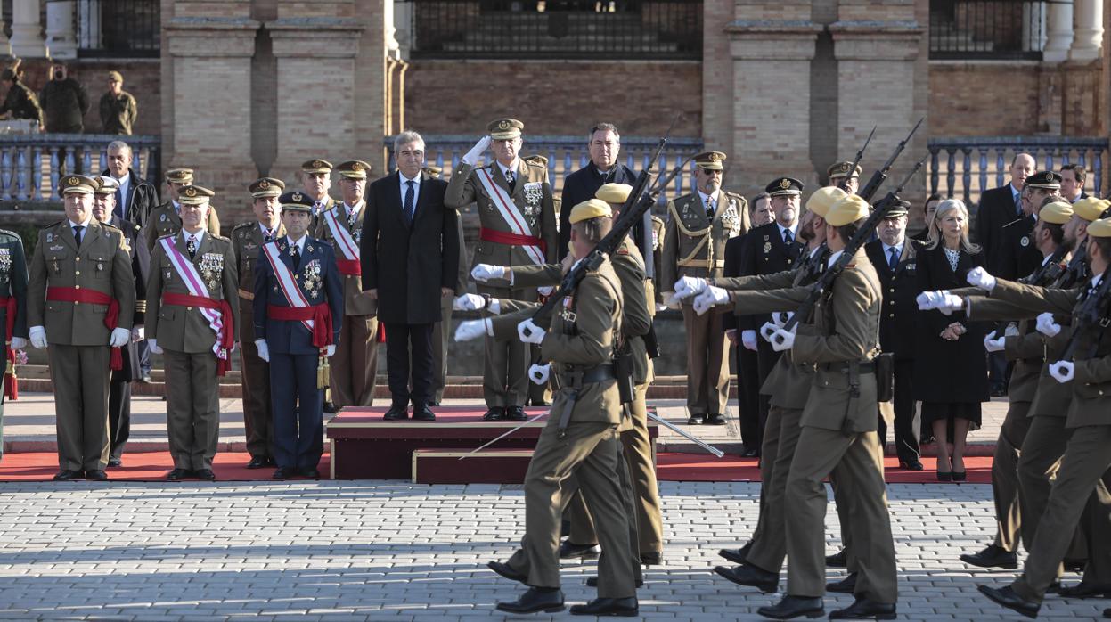 Imagen de la última Pascua Militar celebrada en el cuartel general de la Fuerza Terrestre