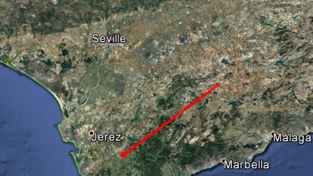 Una bola de fuego cruzó el cielo de Sevilla, Málaga y Cádiz la madrugada de este martes