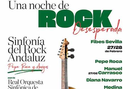 Cartel del espectáculo «Una noche de rock desesperada»