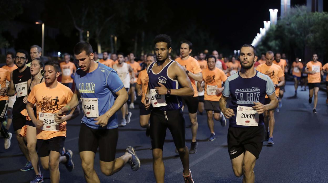 La última edición de la carrera nocturna del Guadalquivir que se celebró en septiembre