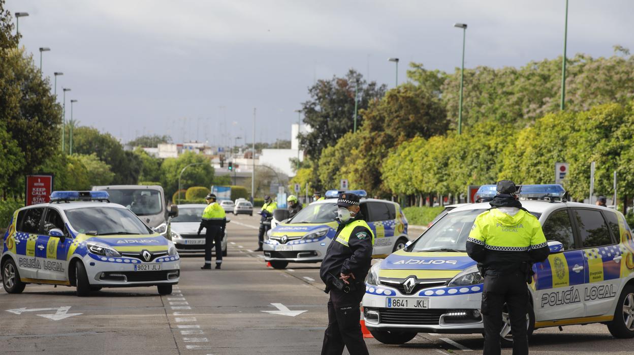 Control de la Policía Local de Sevilla