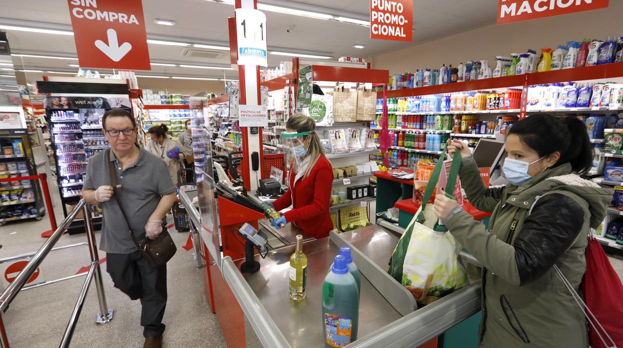 Compras en un supermercado