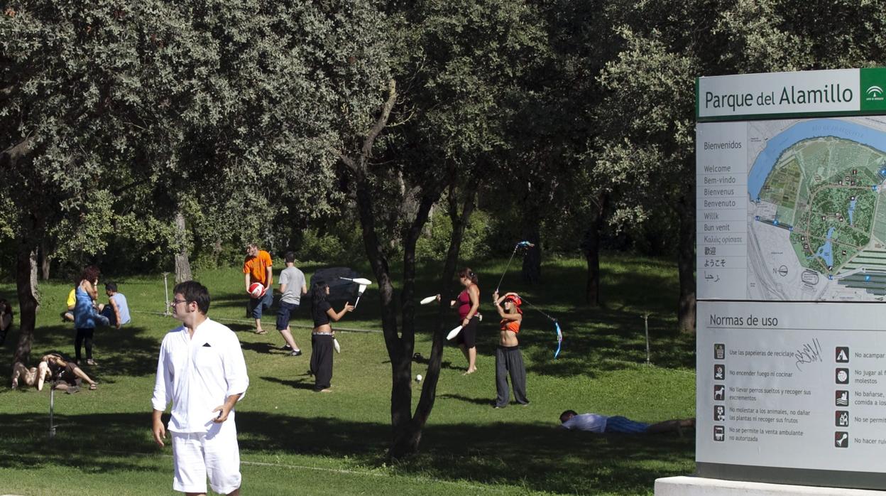 El parque del Alamillo antes de la crisis sanitaria