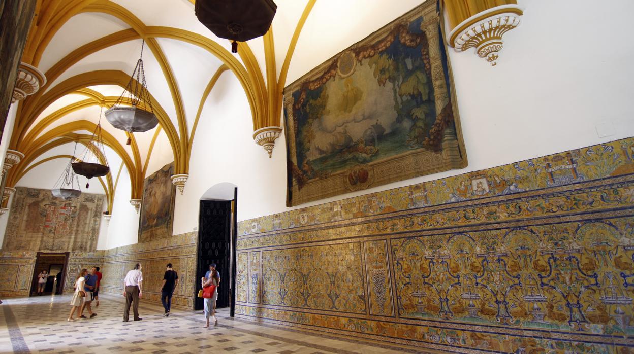 Palacio Gótico del Alcázar de Sevilla, cuya cerámica va a restaurarse