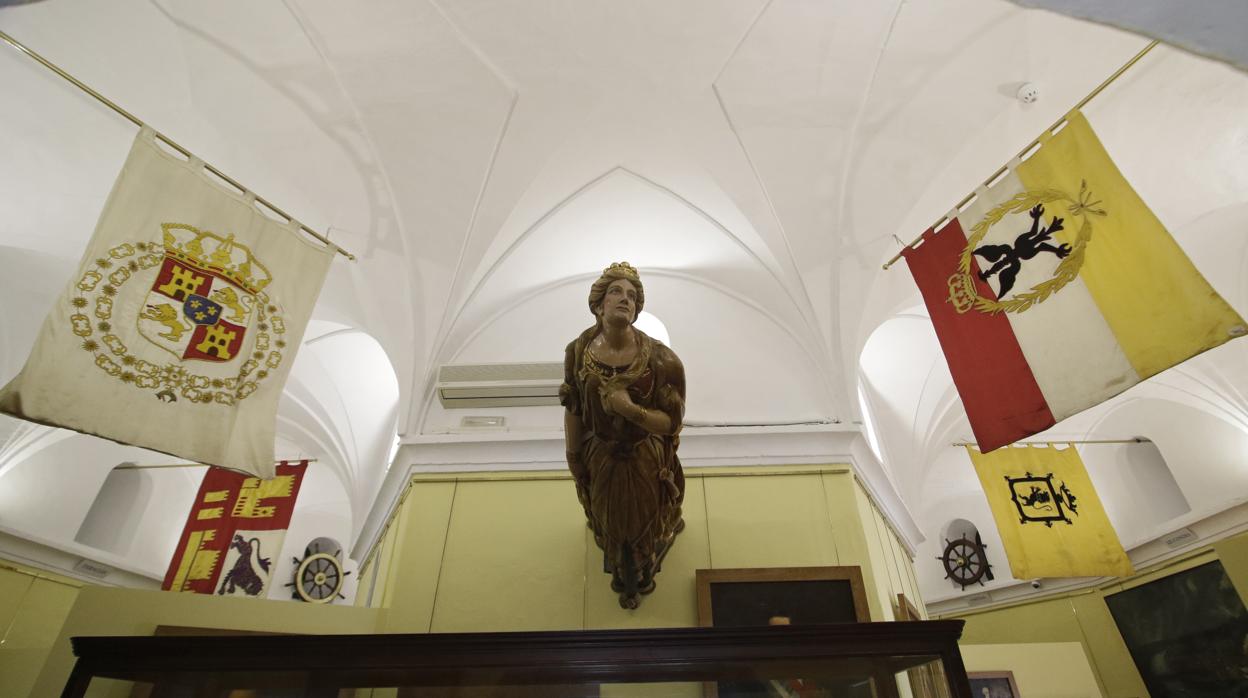 Interior del Museo Marítimo de la Torre del Oro