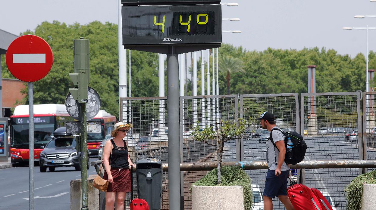 Jornada de altas temperaturas en Sevilla