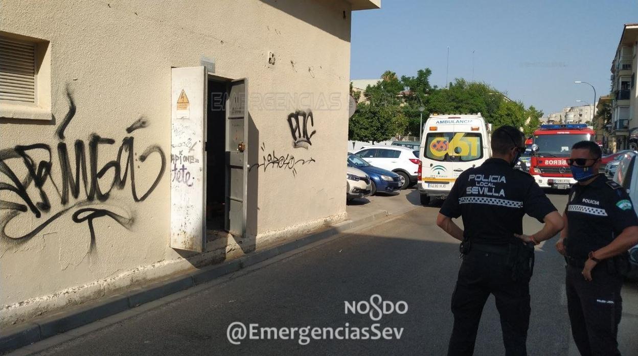 Centro de transformación donde ha ocurrido el siniestro en Sevilla