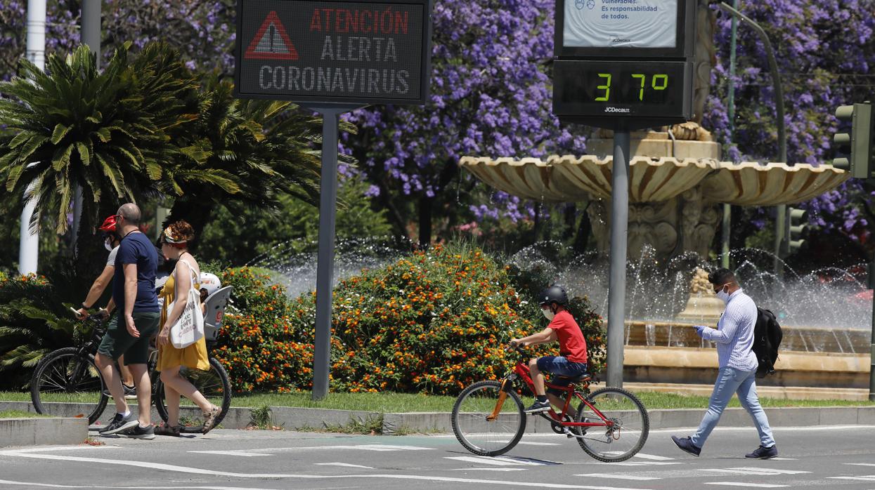 La primera semana de agosto comienza en Sevilla con un leve descenso de temperaturas