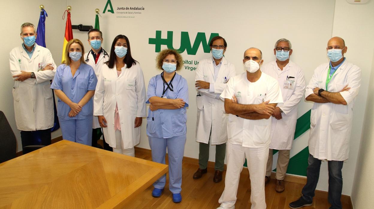 Equipo de la unidad multidisciplinar que combate la hipertensión pulmonar en el Virgen Macarena